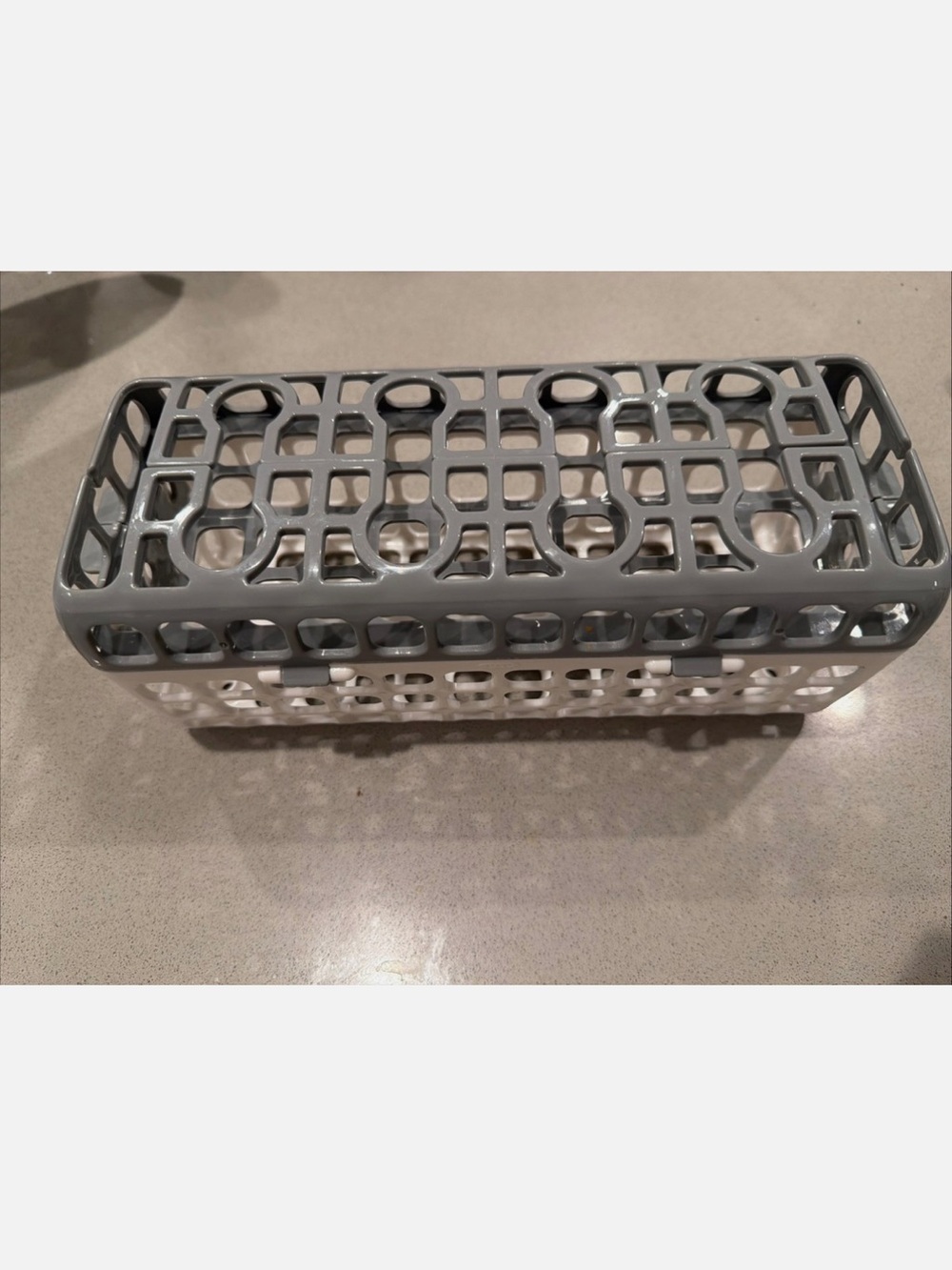 Oxo Gray and White Tot Dishwasher Basket